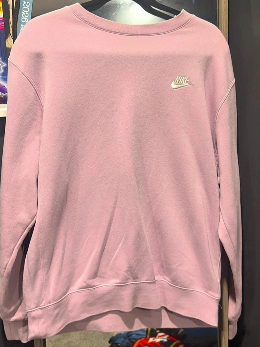 Men’s Nike Crew-Neck Sweatshirt Purple Size M